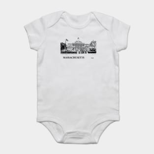 Massachusetts State USA Baby Bodysuit
